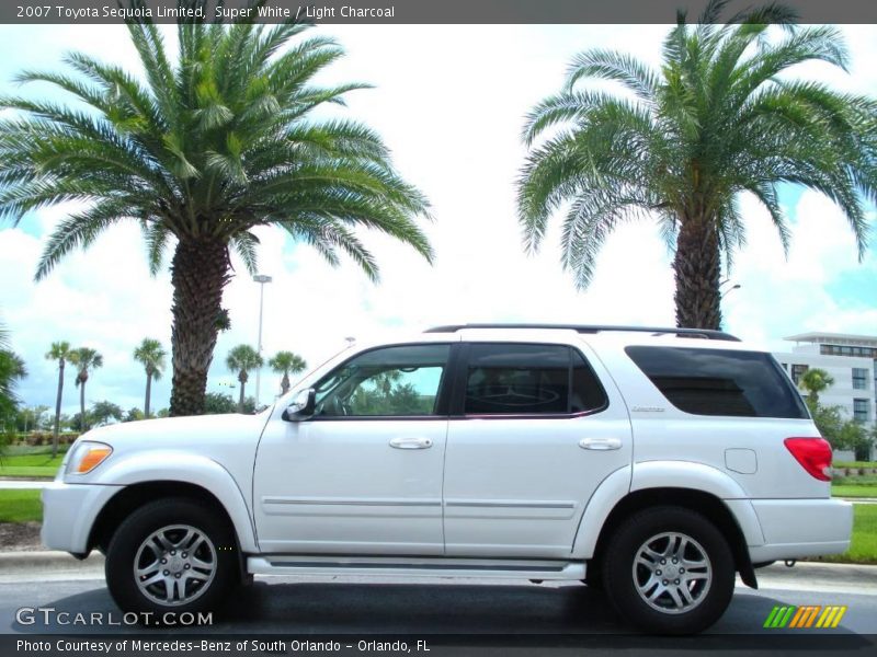 Super White / Light Charcoal 2007 Toyota Sequoia Limited