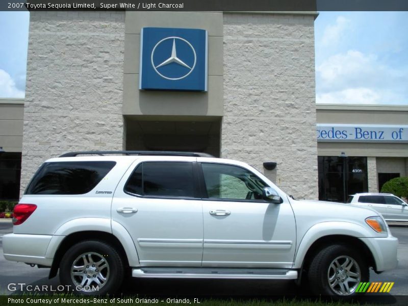 Super White / Light Charcoal 2007 Toyota Sequoia Limited