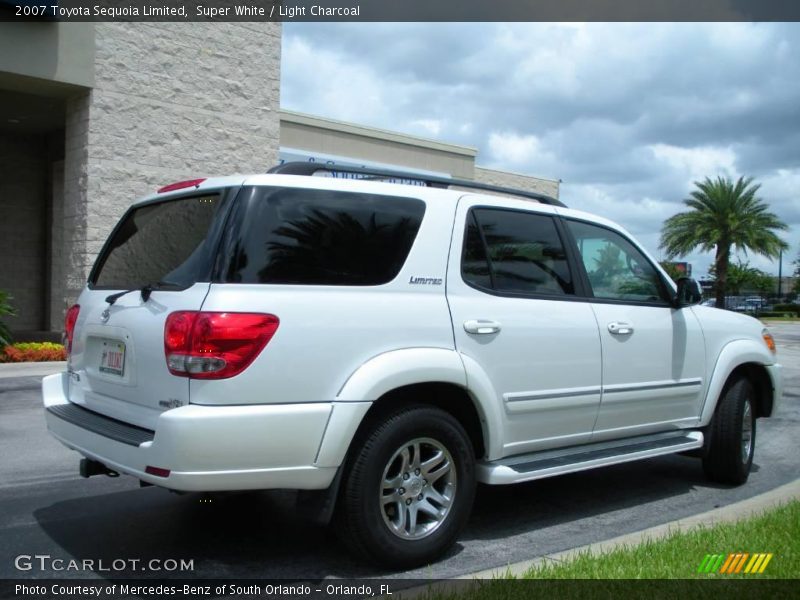 Super White / Light Charcoal 2007 Toyota Sequoia Limited