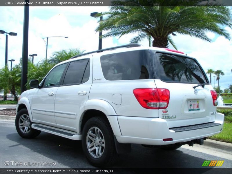 Super White / Light Charcoal 2007 Toyota Sequoia Limited