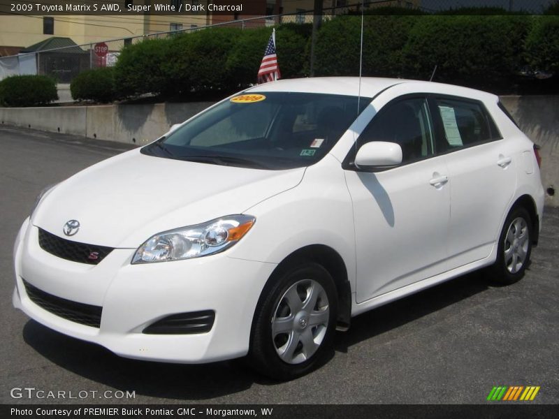 Super White / Dark Charcoal 2009 Toyota Matrix S AWD