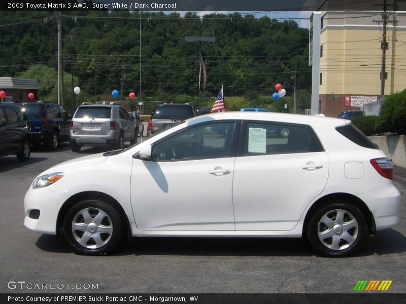 Super White / Dark Charcoal 2009 Toyota Matrix S AWD