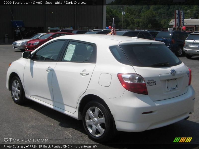 Super White / Dark Charcoal 2009 Toyota Matrix S AWD