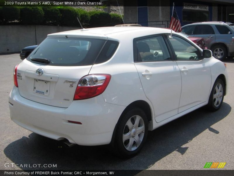 Super White / Dark Charcoal 2009 Toyota Matrix S AWD