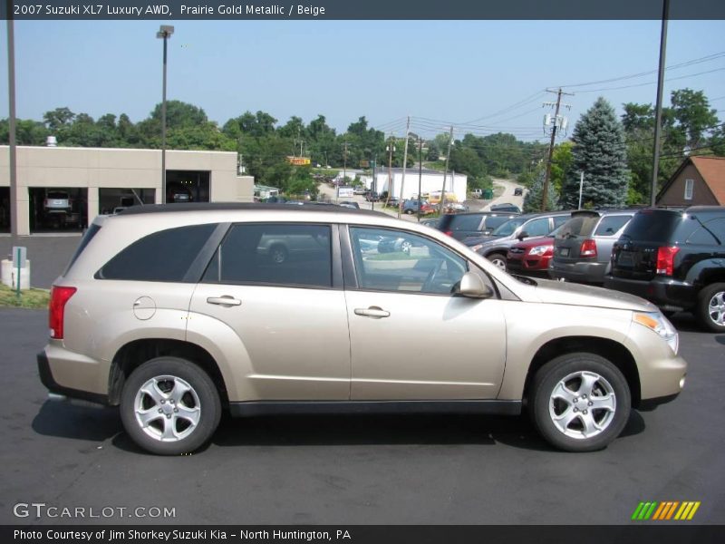 Prairie Gold Metallic / Beige 2007 Suzuki XL7 Luxury AWD