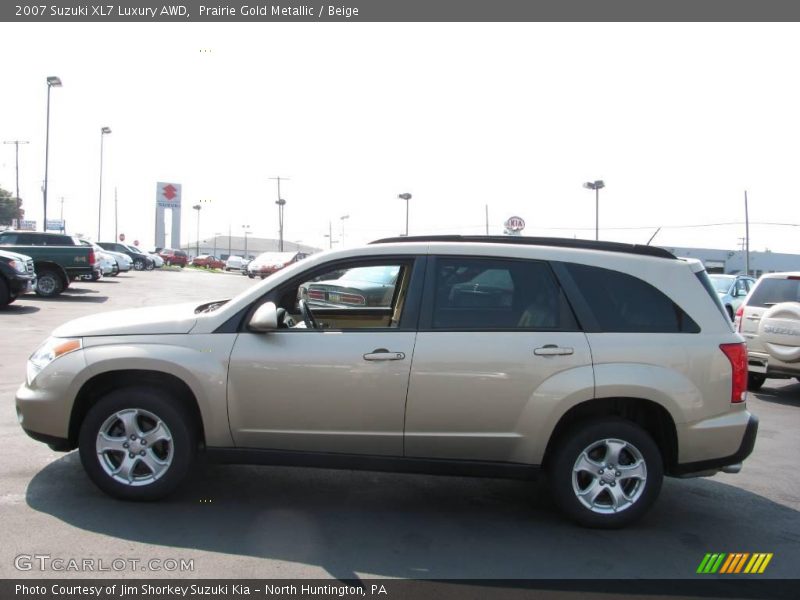 Prairie Gold Metallic / Beige 2007 Suzuki XL7 Luxury AWD