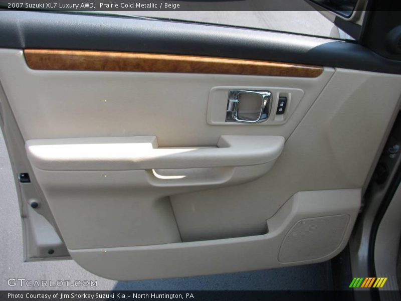 Prairie Gold Metallic / Beige 2007 Suzuki XL7 Luxury AWD