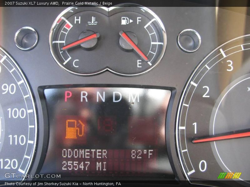 Prairie Gold Metallic / Beige 2007 Suzuki XL7 Luxury AWD