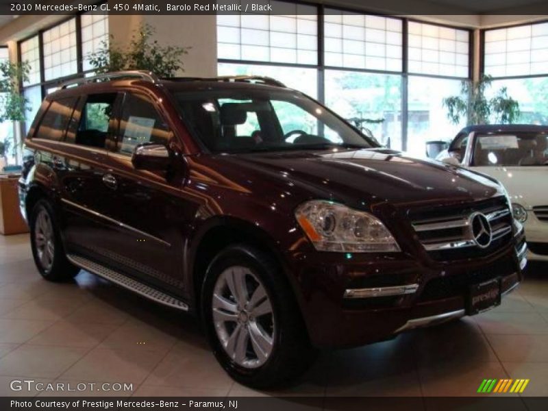 Barolo Red Metallic / Black 2010 Mercedes-Benz GL 450 4Matic