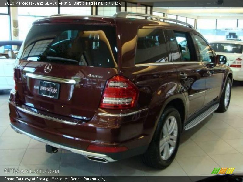 Barolo Red Metallic / Black 2010 Mercedes-Benz GL 450 4Matic