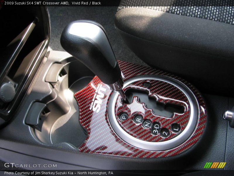 Vivid Red / Black 2009 Suzuki SX4 SWT Crossover AWD