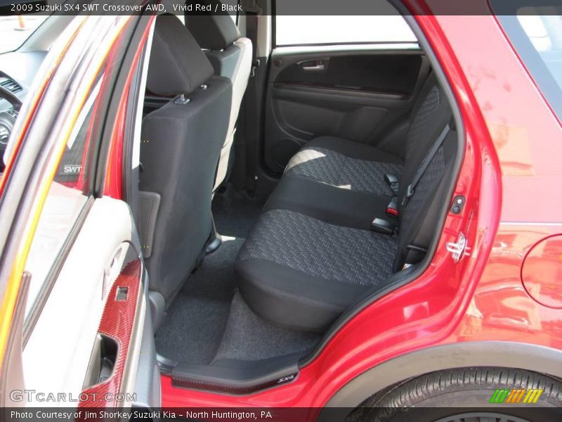 Vivid Red / Black 2009 Suzuki SX4 SWT Crossover AWD