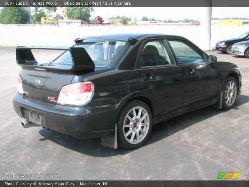 Obsidian Black Pearl / Blue Alcantara 2007 Subaru Impreza WRX STi