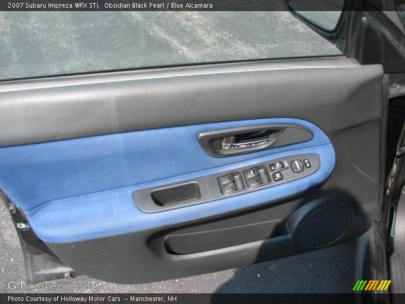 Obsidian Black Pearl / Blue Alcantara 2007 Subaru Impreza WRX STi