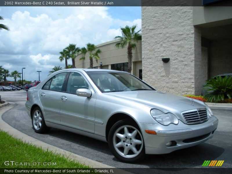 Brilliant Silver Metallic / Ash 2002 Mercedes-Benz C 240 Sedan