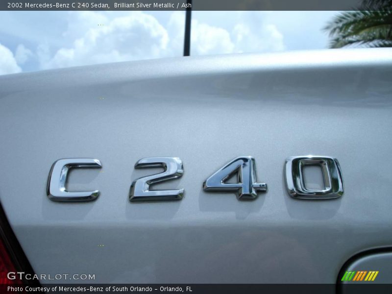 Brilliant Silver Metallic / Ash 2002 Mercedes-Benz C 240 Sedan