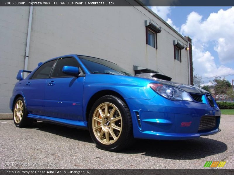 WR Blue Pearl / Anthracite Black 2006 Subaru Impreza WRX STi