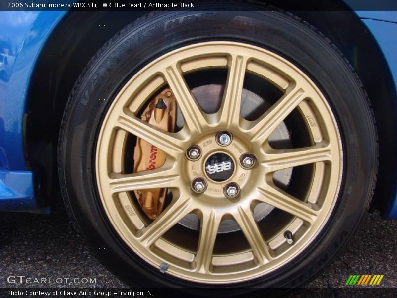 WR Blue Pearl / Anthracite Black 2006 Subaru Impreza WRX STi