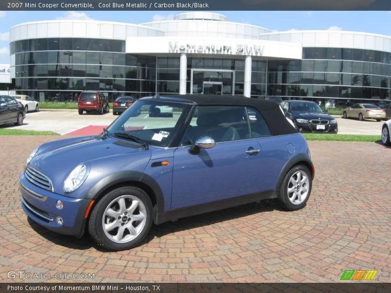 Cool Blue Metallic / Carbon Black/Black 2007 Mini Cooper Convertible