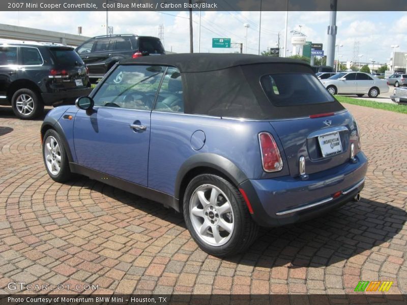 Cool Blue Metallic / Carbon Black/Black 2007 Mini Cooper Convertible