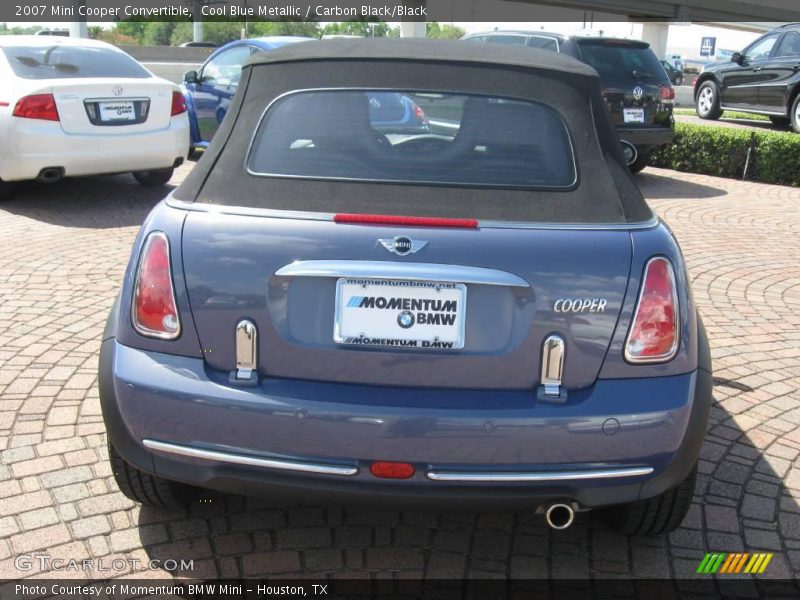 Cool Blue Metallic / Carbon Black/Black 2007 Mini Cooper Convertible