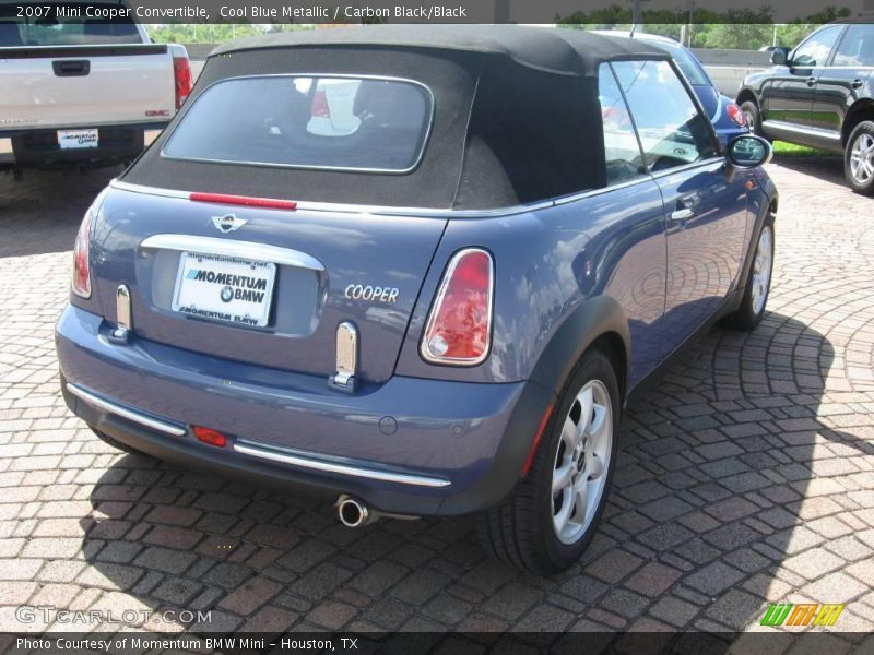 Cool Blue Metallic / Carbon Black/Black 2007 Mini Cooper Convertible