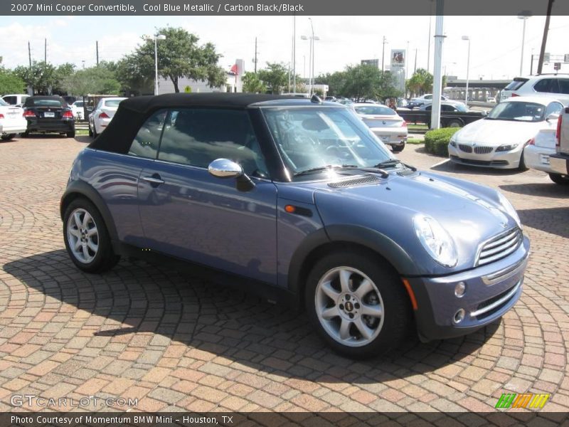 Cool Blue Metallic / Carbon Black/Black 2007 Mini Cooper Convertible