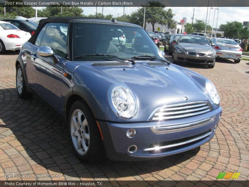 Cool Blue Metallic / Carbon Black/Black 2007 Mini Cooper Convertible