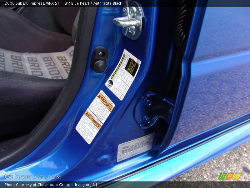 WR Blue Pearl / Anthracite Black 2006 Subaru Impreza WRX STi
