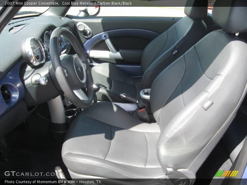Cool Blue Metallic / Carbon Black/Black 2007 Mini Cooper Convertible