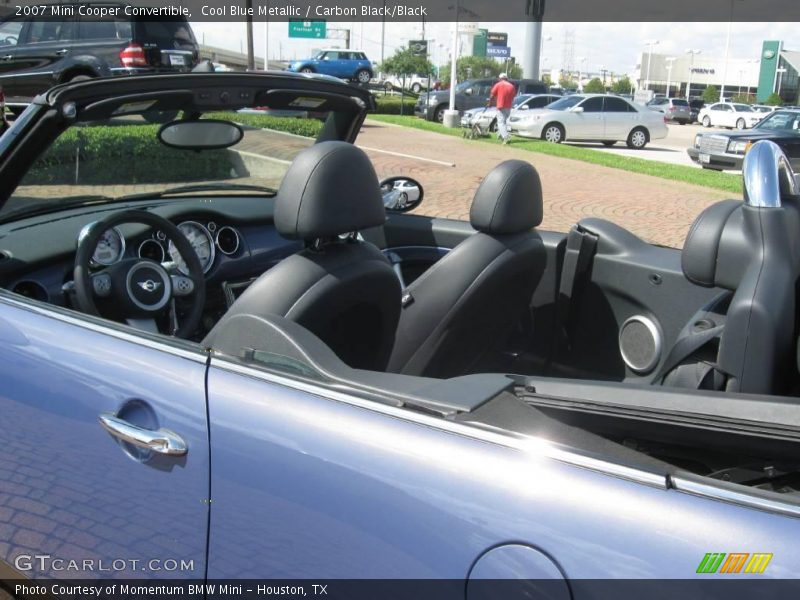 Cool Blue Metallic / Carbon Black/Black 2007 Mini Cooper Convertible