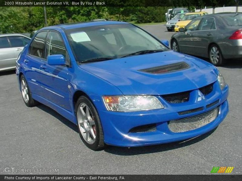 Blue By You / Black 2003 Mitsubishi Lancer Evolution VIII