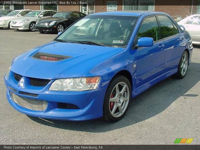 Blue By You / Black 2003 Mitsubishi Lancer Evolution VIII