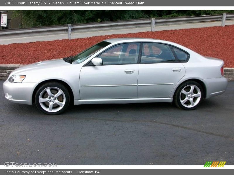 Brilliant Silver Metallic / Charcoal Tweed Cloth 2005 Subaru Legacy 2.5 GT Sedan