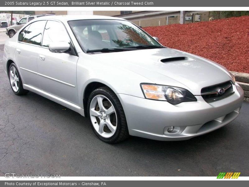 Brilliant Silver Metallic / Charcoal Tweed Cloth 2005 Subaru Legacy 2.5 GT Sedan