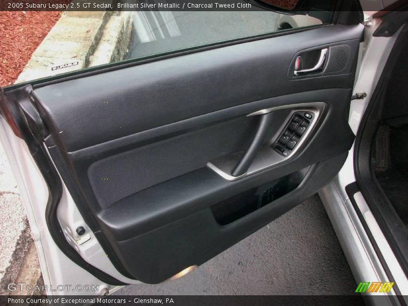 Brilliant Silver Metallic / Charcoal Tweed Cloth 2005 Subaru Legacy 2.5 GT Sedan