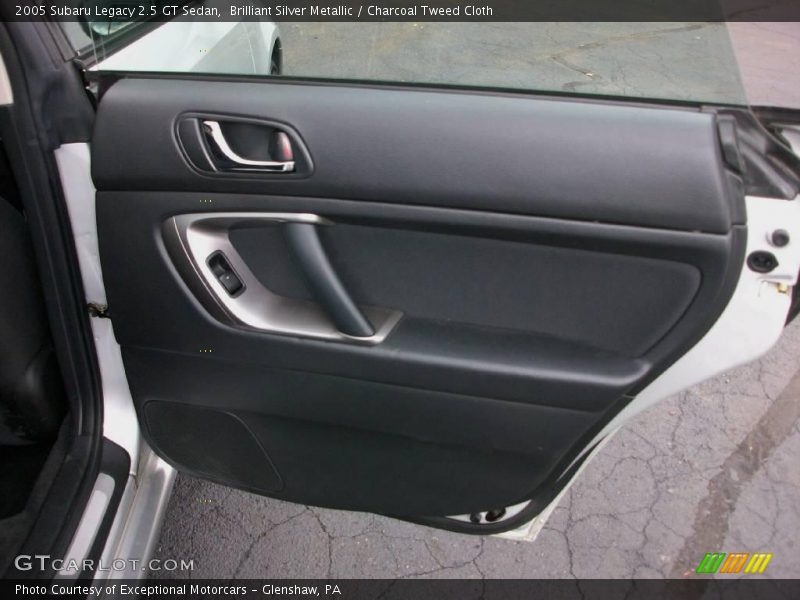 Brilliant Silver Metallic / Charcoal Tweed Cloth 2005 Subaru Legacy 2.5 GT Sedan