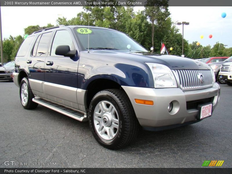 True Blue Metallic / Dark Graphite 2003 Mercury Mountaineer Convenience AWD
