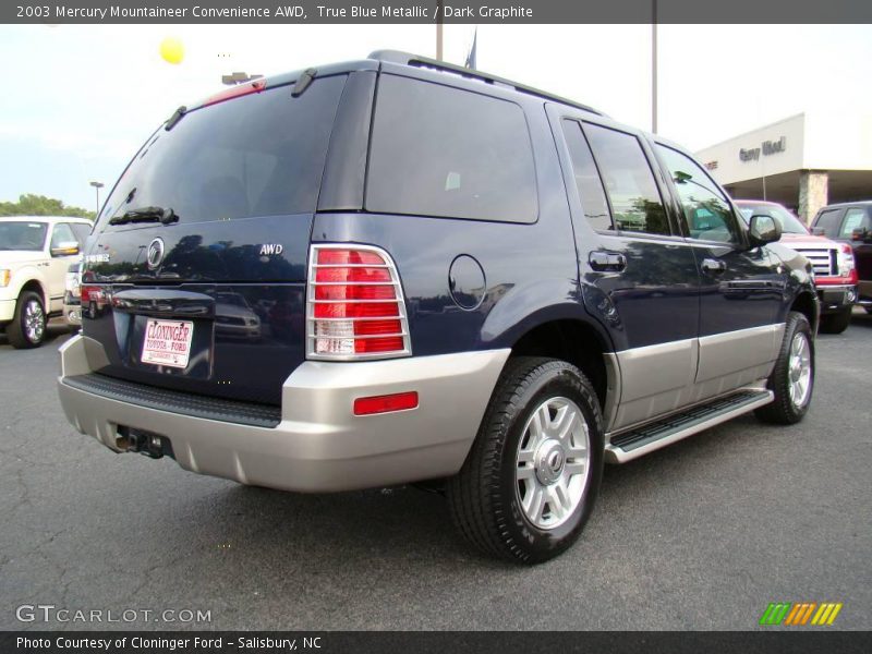 True Blue Metallic / Dark Graphite 2003 Mercury Mountaineer Convenience AWD