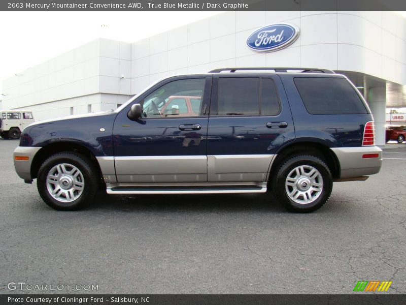 True Blue Metallic / Dark Graphite 2003 Mercury Mountaineer Convenience AWD