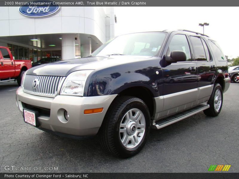 True Blue Metallic / Dark Graphite 2003 Mercury Mountaineer Convenience AWD