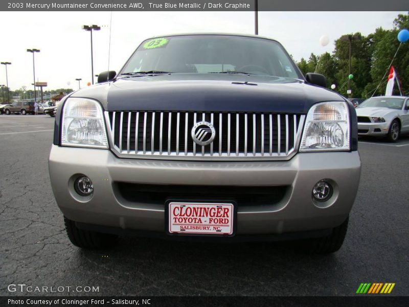 True Blue Metallic / Dark Graphite 2003 Mercury Mountaineer Convenience AWD