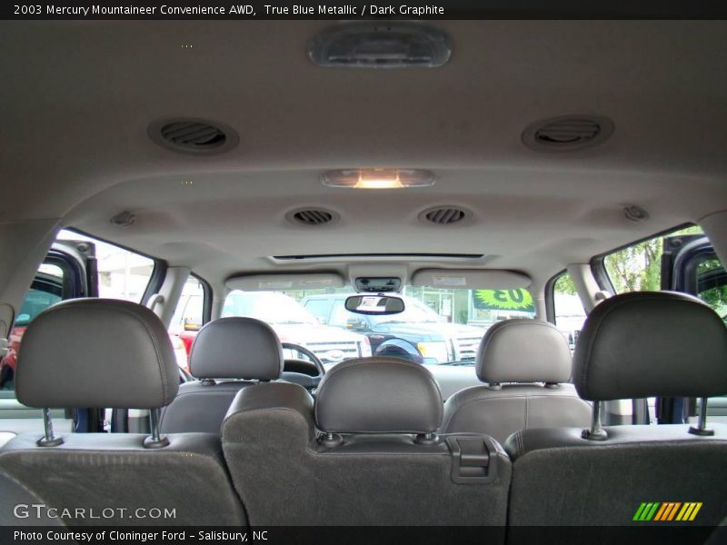 True Blue Metallic / Dark Graphite 2003 Mercury Mountaineer Convenience AWD