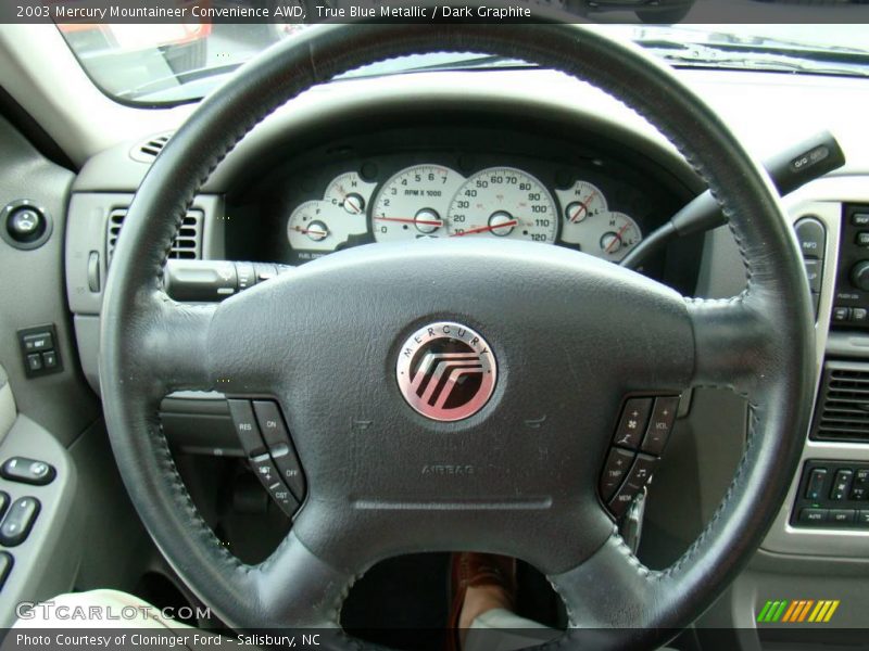 True Blue Metallic / Dark Graphite 2003 Mercury Mountaineer Convenience AWD