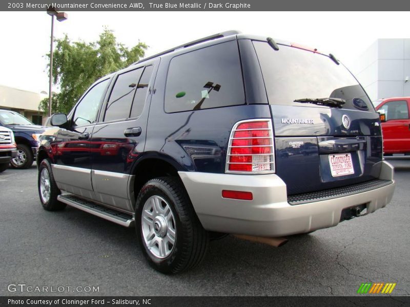 True Blue Metallic / Dark Graphite 2003 Mercury Mountaineer Convenience AWD