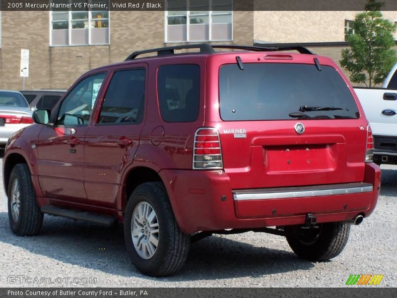 Vivid Red / Black 2005 Mercury Mariner V6 Premier