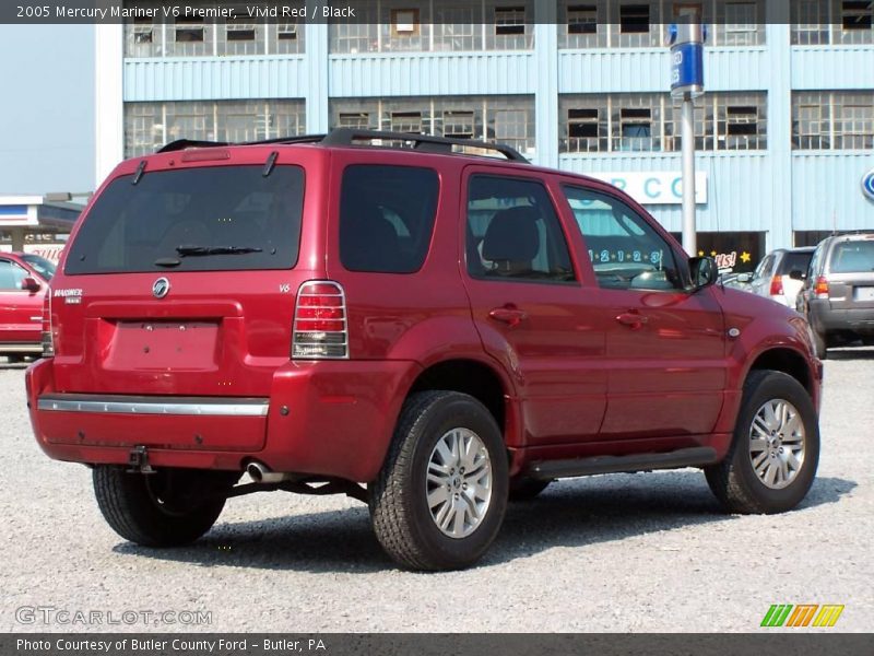 Vivid Red / Black 2005 Mercury Mariner V6 Premier
