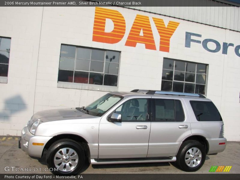 Silver Birch Metallic / Charcoal Black 2006 Mercury Mountaineer Premier AWD
