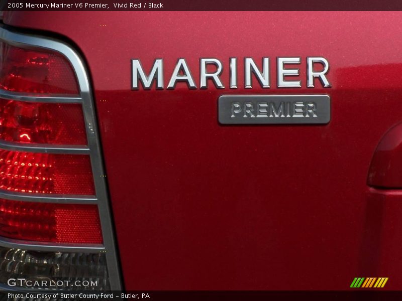 Vivid Red / Black 2005 Mercury Mariner V6 Premier