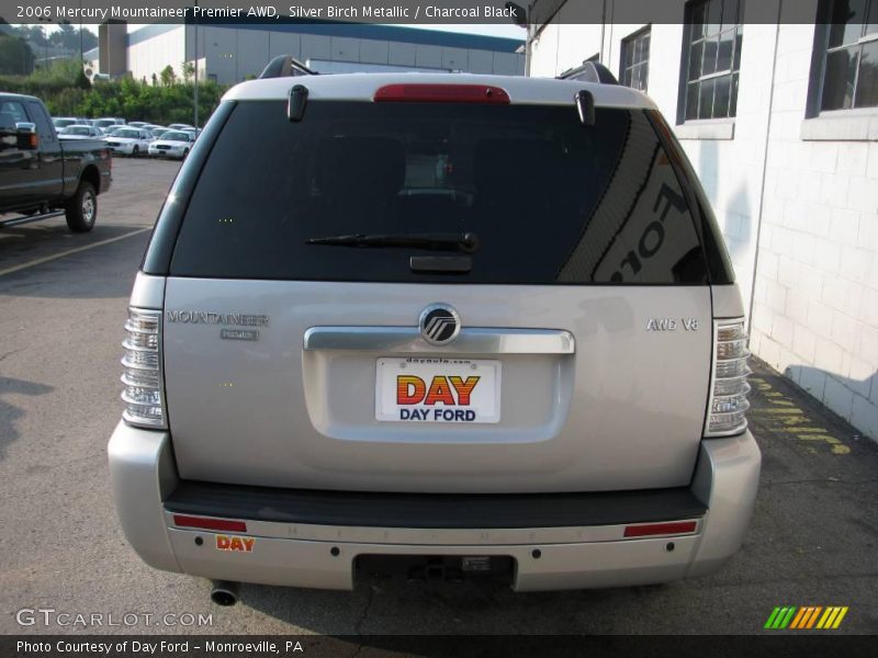 Silver Birch Metallic / Charcoal Black 2006 Mercury Mountaineer Premier AWD